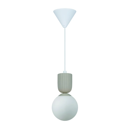 Lampa wisząca beżowa + klosz biały Sadie NO2512603009 - Nordlux